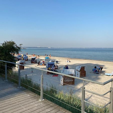 Moderne 3-Zi-Wohnung Mit Meerblick Direkt Am Strand Scharbeutz Esterno foto